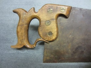 Back of saw tote from Richard Groves & Sons saw